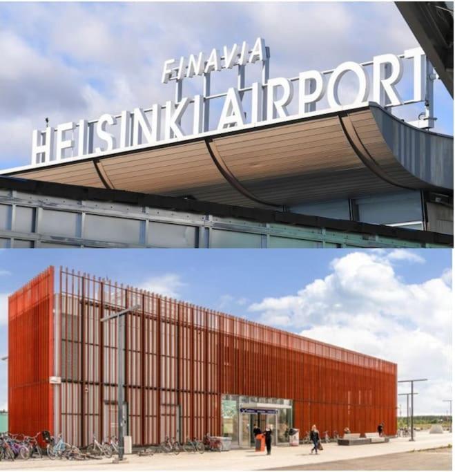 New Studio Cherry Near Helsinki Airport In Kivistoe Vantaa Dış mekan fotoğraf